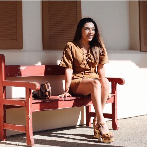 NWT Patrons of peace Western lace up faux suede dress faux suede - Picture 4 of 6